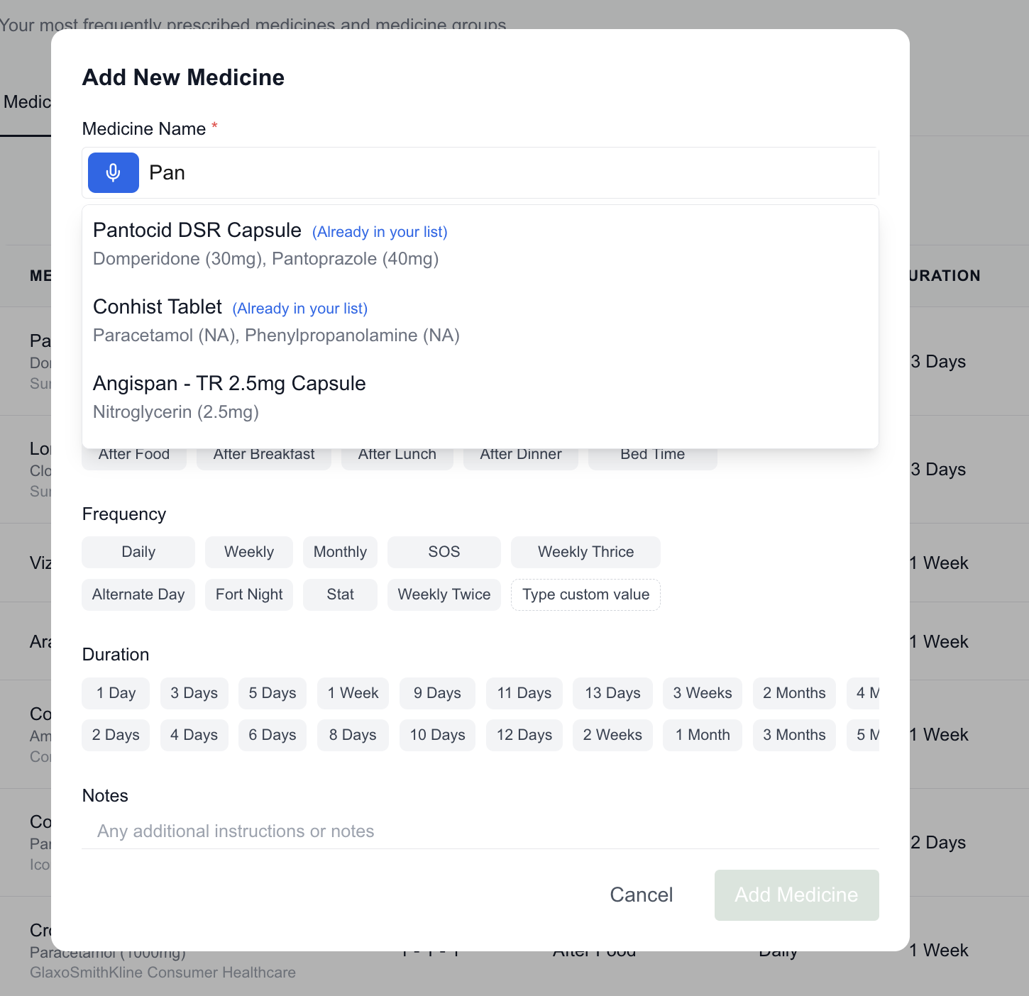 Search Medicines easily